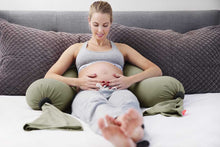 Load image into Gallery viewer, bbhugme Pregnancy Pillow in Dusty Olive and Black
