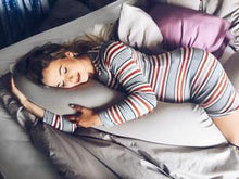 Load image into Gallery viewer, bbhugme Pregnancy Pillow in stone