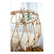 Load image into Gallery viewer, Bermbach Handcrafted EMIL Rattan Crib with Mattress