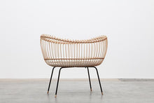 Load image into Gallery viewer, Bermbach Handcrafted LOLA Rattan Crib with Mattress