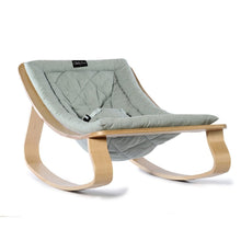 Load image into Gallery viewer, Charlie Crane Levo Baby Rocker in Beech and Aruba blue