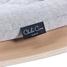 Load image into Gallery viewer, Charlie Crane Levo Baby Rocker in Beech and Sweet Grey