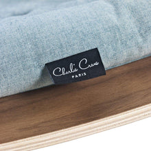 Load image into Gallery viewer, Charlie Crane Levo Baby Rocker in Walnut and Aruba Blue