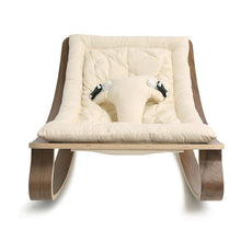 Load image into Gallery viewer, Charlie Crane Levo Baby Rocker in Walnut and Organic Off White Seat