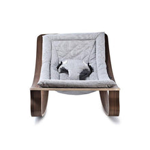 Load image into Gallery viewer, Charlie Crane Levo Baby Rocker in Walnut and Sweet Grey