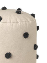 Load image into Gallery viewer, Ferm Living Dot Tufted Pouf in Sand / Black