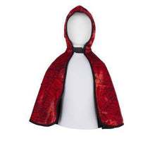 Load image into Gallery viewer, Great Pretenders Baby Spider / Bat Cape Reversible (1-2 years)