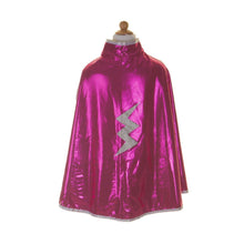 Load image into Gallery viewer, Great Pretenders Reversible Wonder Cape in Pink/Silver