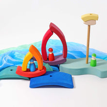 Load image into Gallery viewer, Grimm's Boat Stacking Tower