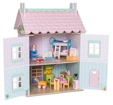 Load image into Gallery viewer, Le Toy Van Sweetheart Cottage Dolls House (Including Furniture)