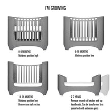 Load image into Gallery viewer, Leander Baby Cot - Grey