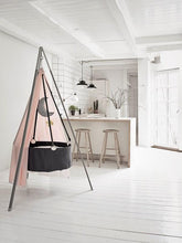 Load image into Gallery viewer, Leander Cradle in Grey with Mattress and Hook
