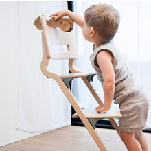 Load image into Gallery viewer, Leander High Chair with Safety Bar - Whitewash