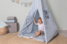 Load image into Gallery viewer, Little Dutch Teepee Blue (Incl. Bunting & Playmat)