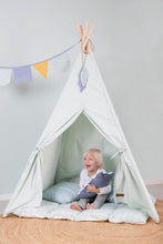 Load image into Gallery viewer, Little Dutch Teepee Mint Green (Incl. Bunting & Playmat)