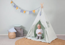 Load image into Gallery viewer, Little Dutch Teepee Mint Green (Incl. Bunting & Playmat)