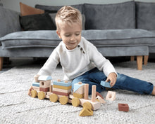 Load image into Gallery viewer, Little Dutch Wooden Stacking Train Nature