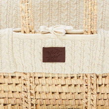 Load image into Gallery viewer, Little Green Sheep Natural Knitted Moses Basket in Natural