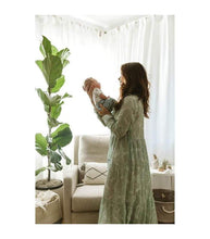 Load image into Gallery viewer, Lorena Canals Knitted Cushion Little Oasis Natural-Indus Blue