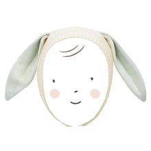 Load image into Gallery viewer, Meri Meri Mint Bunny Baby Bonnet