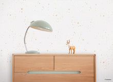 Load image into Gallery viewer, Nobodinoz Wallpaper - Gold Stella / White