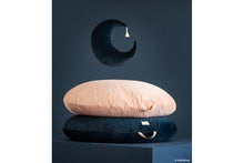 Load image into Gallery viewer, Nobodinoz Pierrot Moon Velvet Cushion in Night Blue