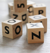 Load image into Gallery viewer, Ooh Noo Alphabet blocks - black