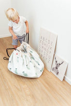 Load image into Gallery viewer, Play and Go Toy Bag - Fantasy Train Map / Bears