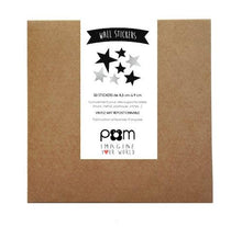 Load image into Gallery viewer, Pom Le Bon Homme Star wall transfers in black and silver