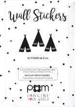 Load image into Gallery viewer, Pom Le Bon Homme Teepee wall transfers in Black