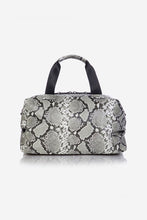Load image into Gallery viewer, Tiba and Marl RAF Holdall in Tonal Grey Snake