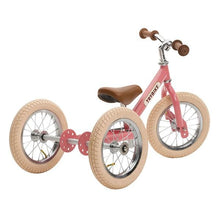 Load image into Gallery viewer, Trybike Steel 2 in 1 Balance Bike / Trike - Vintage Pink
