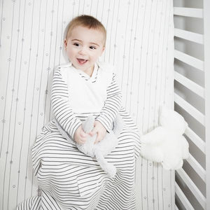 Baby Mori Clever Sleeping Bag - Grey Stripe