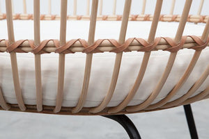 Bermbach Handcrafted LOLA Rattan Crib with Mattress