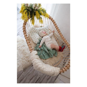 Bermbach Handcrafted LOLA Rattan Crib with Mattress