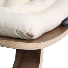 Load image into Gallery viewer, Charlie Crane Levo Baby Rocker in Walnut and Organic Off White Seat
