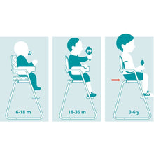 Load image into Gallery viewer, Charlie Crane TIBU High Chair in White
