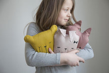 Load image into Gallery viewer, Fabelab Animal Friends cushion - Cute Bunny
