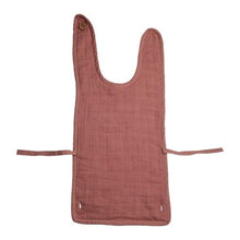 Load image into Gallery viewer, Fabelab Muslin Feeding Bib in Clay
