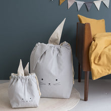 Load image into Gallery viewer, Fabelab Storage Bag Foggy Blue Cat - Large
