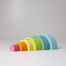 Load image into Gallery viewer, Grimm's Small Rainbow Toy in Pastel (6 Piece)
