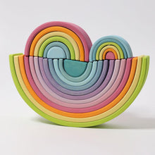 Load image into Gallery viewer, Grimm's Small Rainbow Toy in Pastel (6 Piece)
