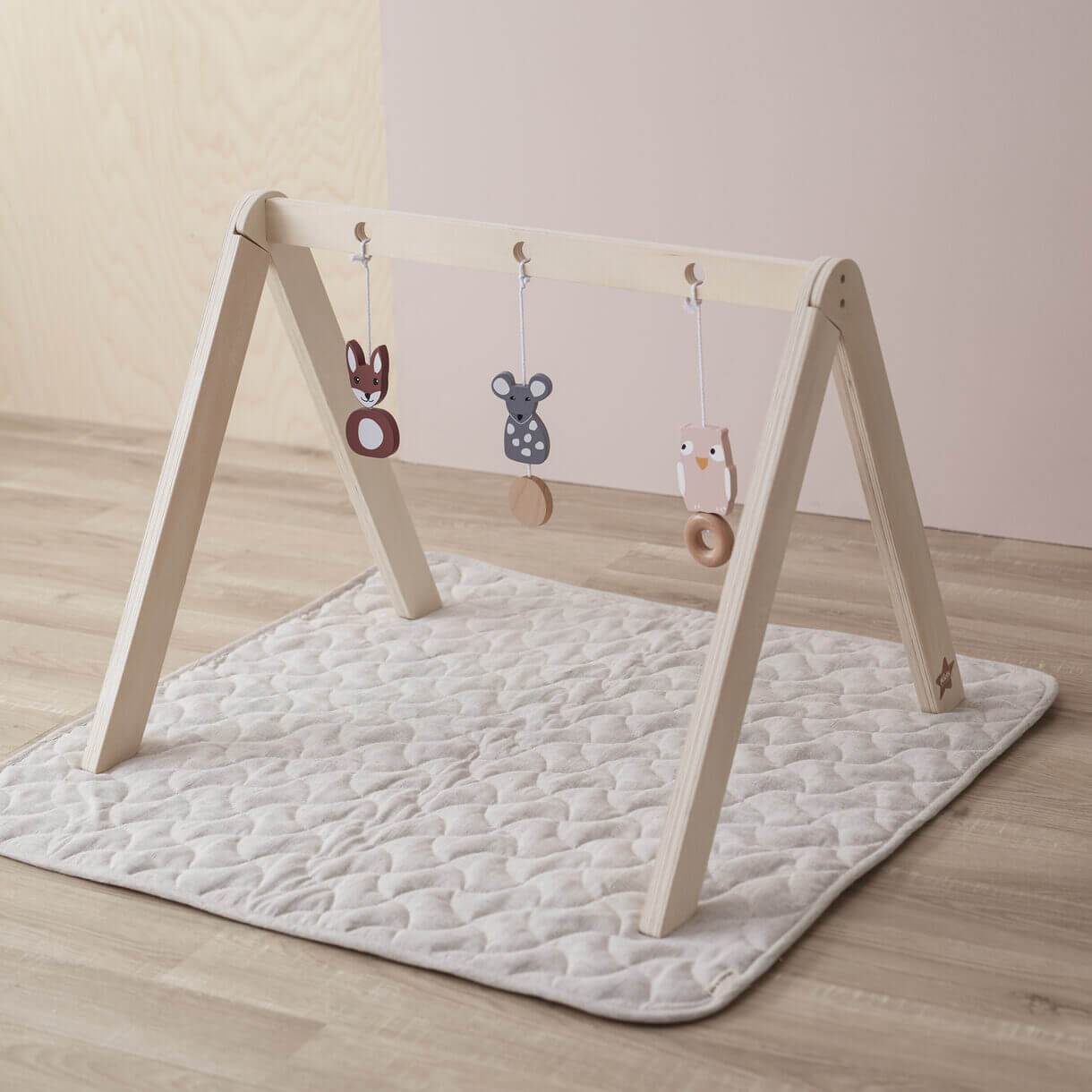 Kids Concept Scandi baby gym hanging toys