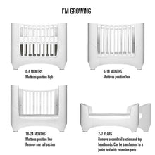 Load image into Gallery viewer, Leander Baby Cot - White
