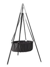 Load image into Gallery viewer, Leander Cradle in Grey with Mattress and Hook
