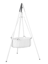 Load image into Gallery viewer, Leander Cradle in White with Mattress and Hook
