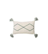 Load image into Gallery viewer, Lorena Canals Knitted Cushion Little Oasis Natural-Indus Blue
