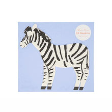 Load image into Gallery viewer, Meri Meri Safari Zebra Napkins
