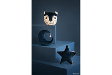 Load image into Gallery viewer, Nobodinoz Aristote Star Velvet Cushion in Night Blue
