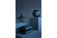Load image into Gallery viewer, Nobodinoz Aristote Star Velvet Cushion in Night Blue
